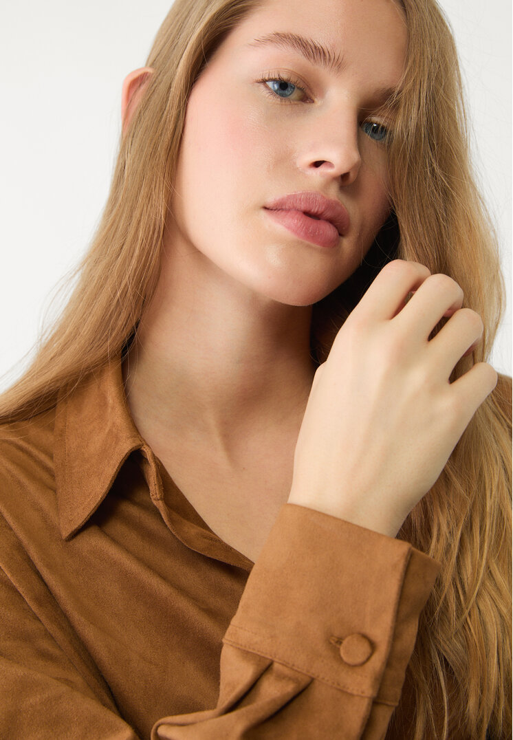 camisa efecto ante