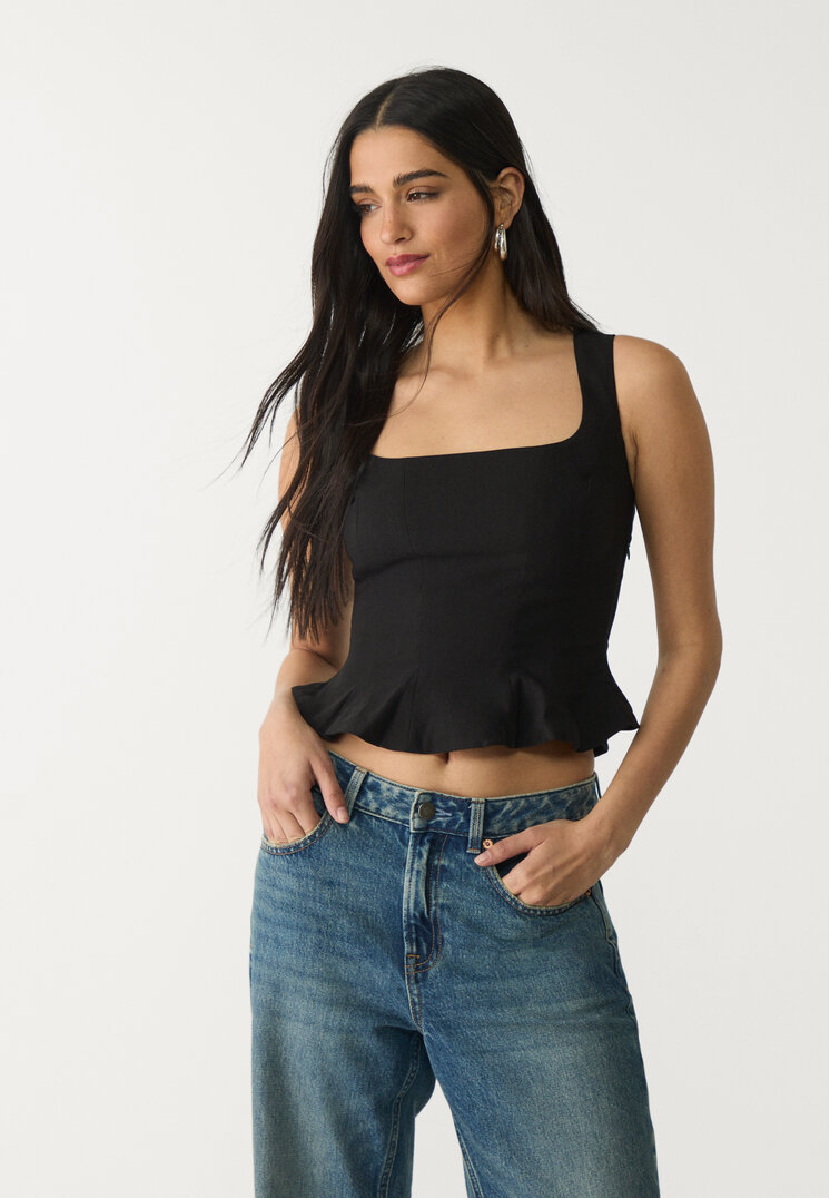 top corset peplum