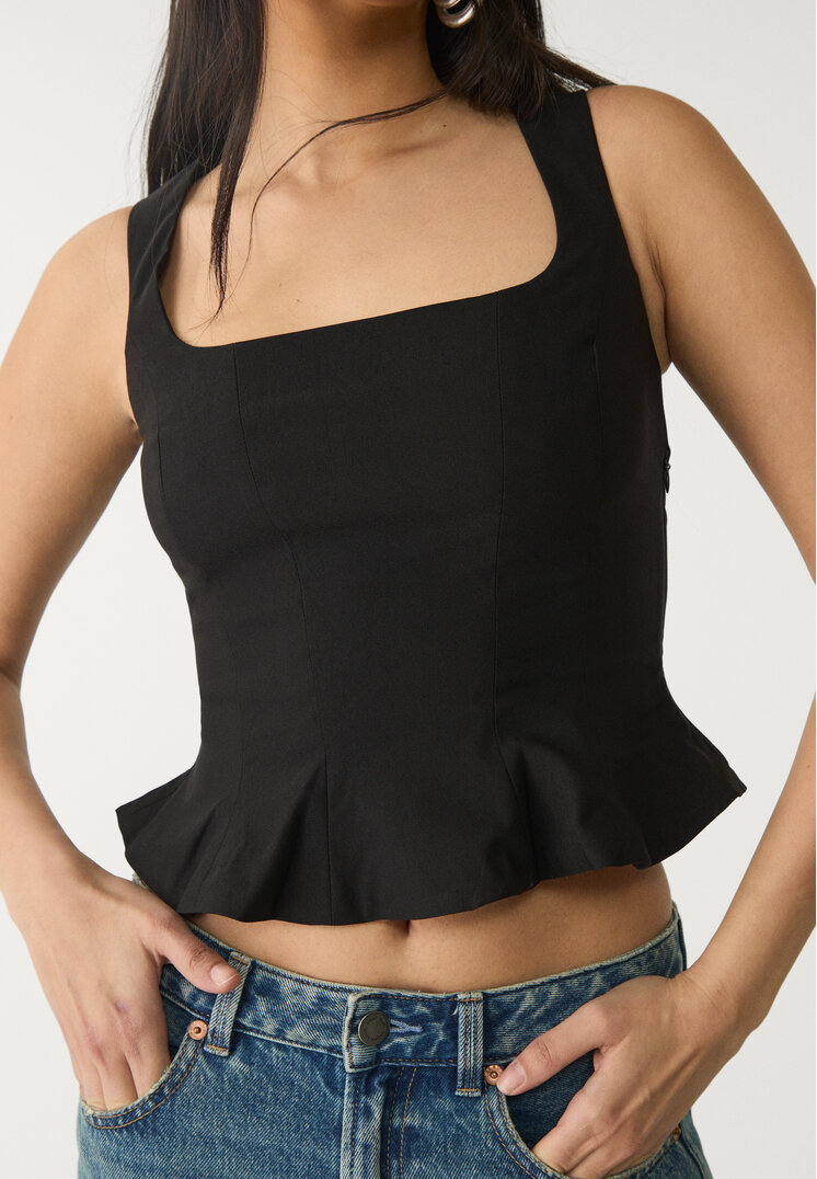 top corset peplum