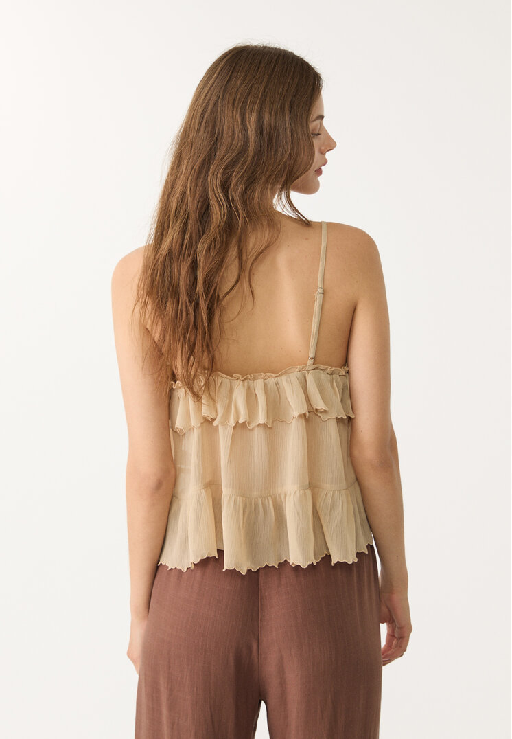 top fluido tirantes encaje