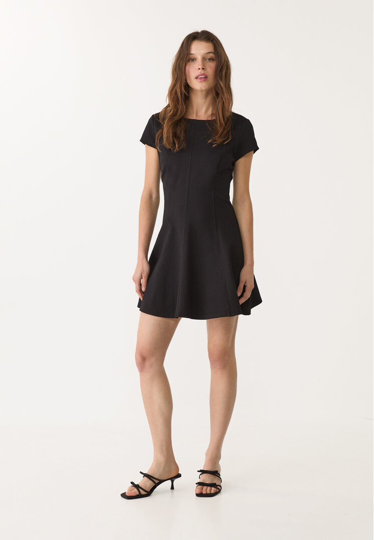 vestido punto roma manga corta