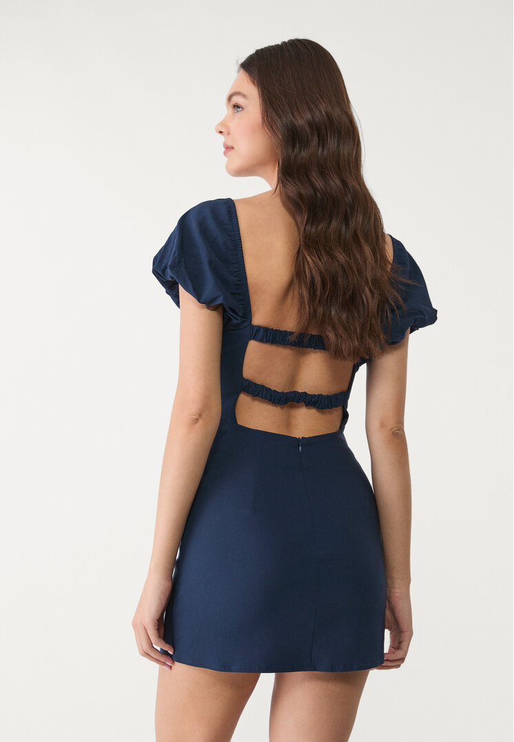 vestido corto espalda descubierta