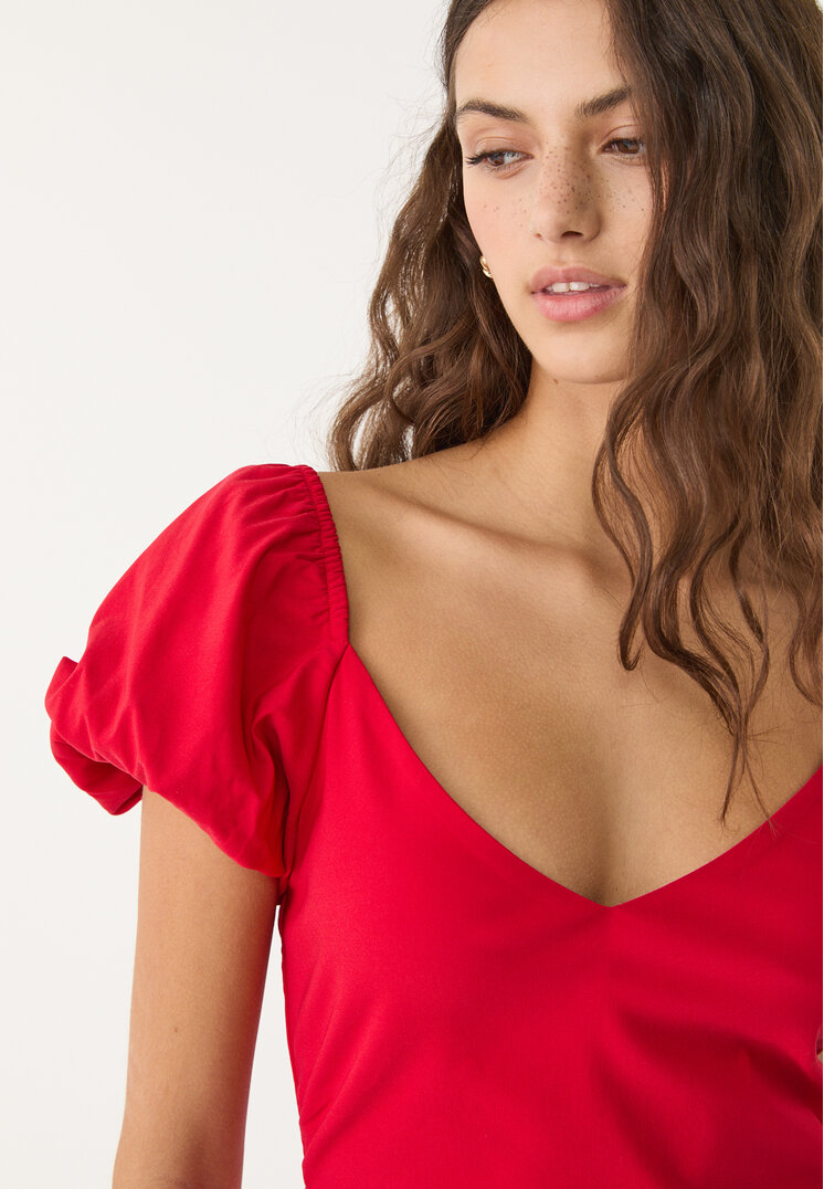 vestido corto espalda descubierta