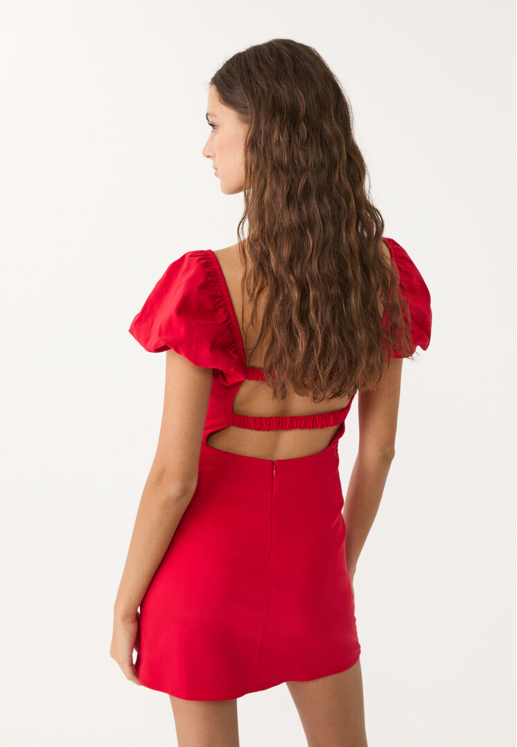 vestido corto espalda descubierta