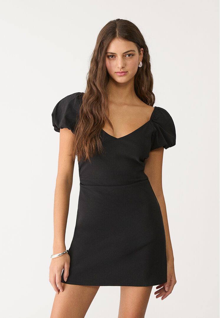 vestido corto espalda descubierta