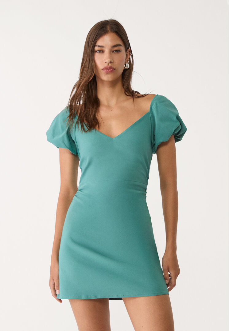 vestido corto espalda descubierta