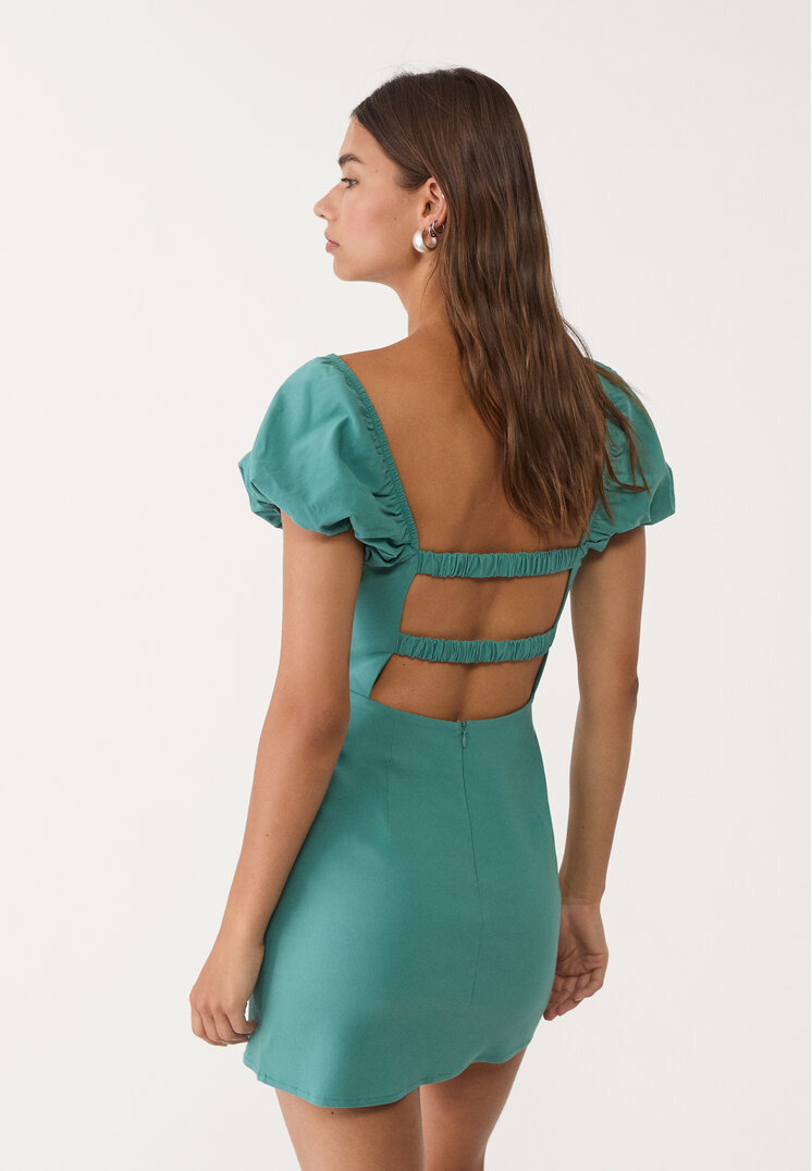 vestido corto espalda descubierta