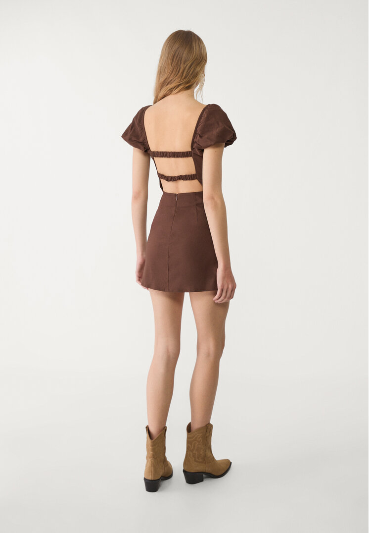 vestido corto espalda descubierta
