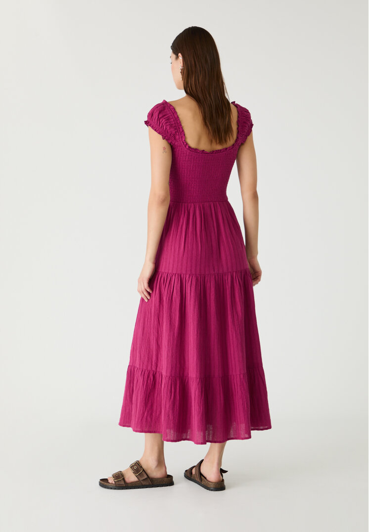 vestido fluido midi