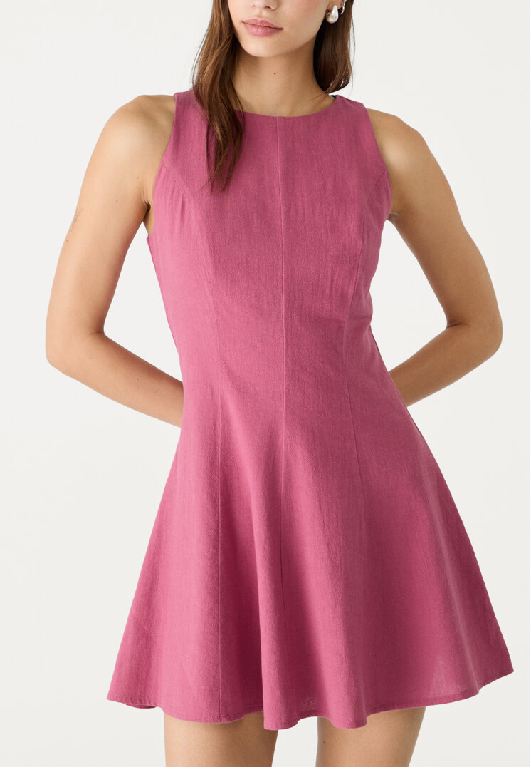 vestido corto fluido