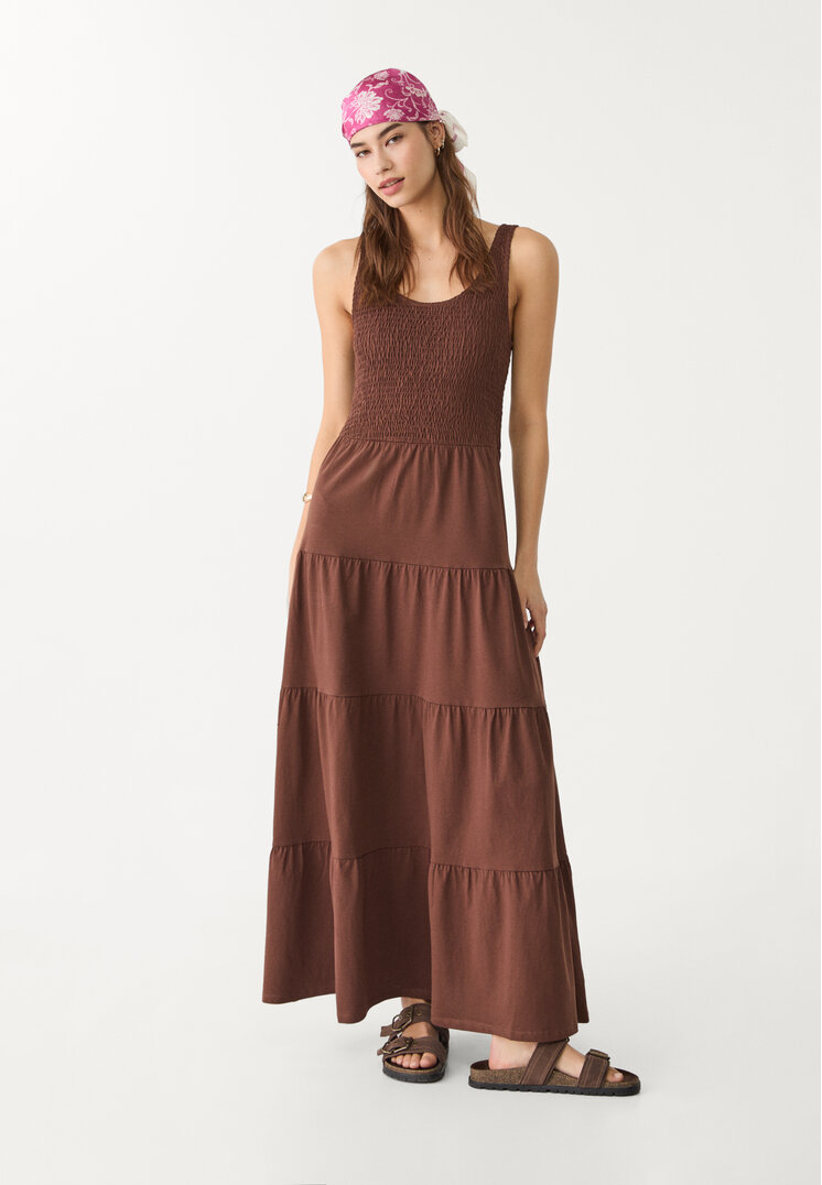 vestido largo fluido