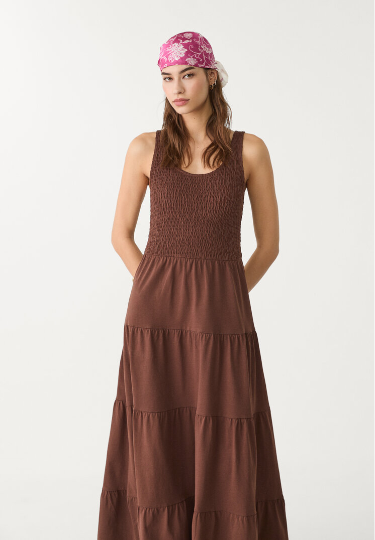 vestido largo fluido