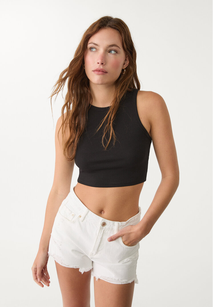 camiseta crop basica canale