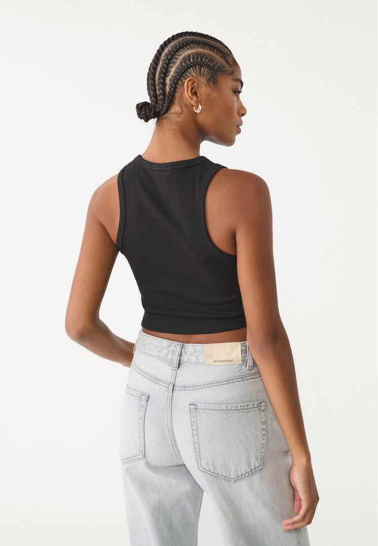 camiseta crop basica canale