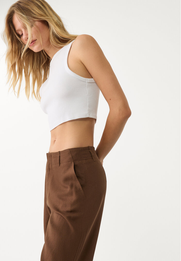 camiseta crop basica canale