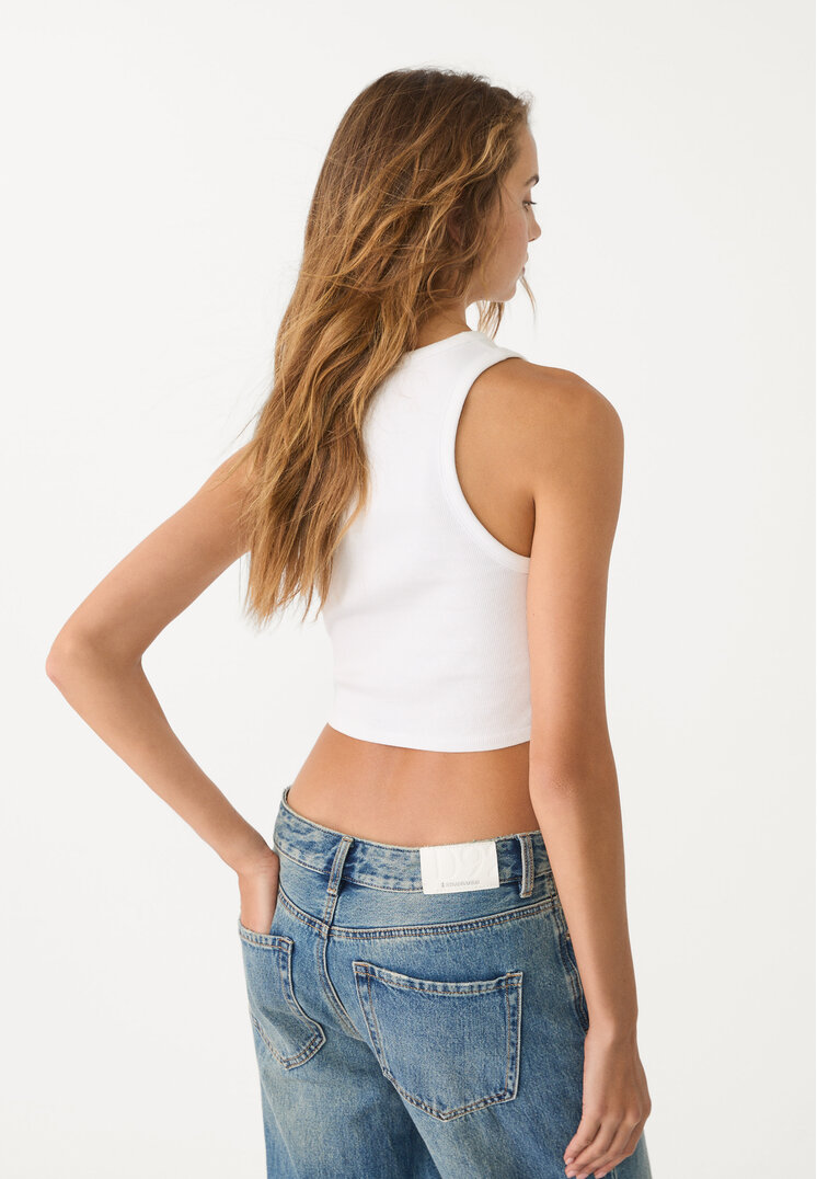 camiseta crop basica canale