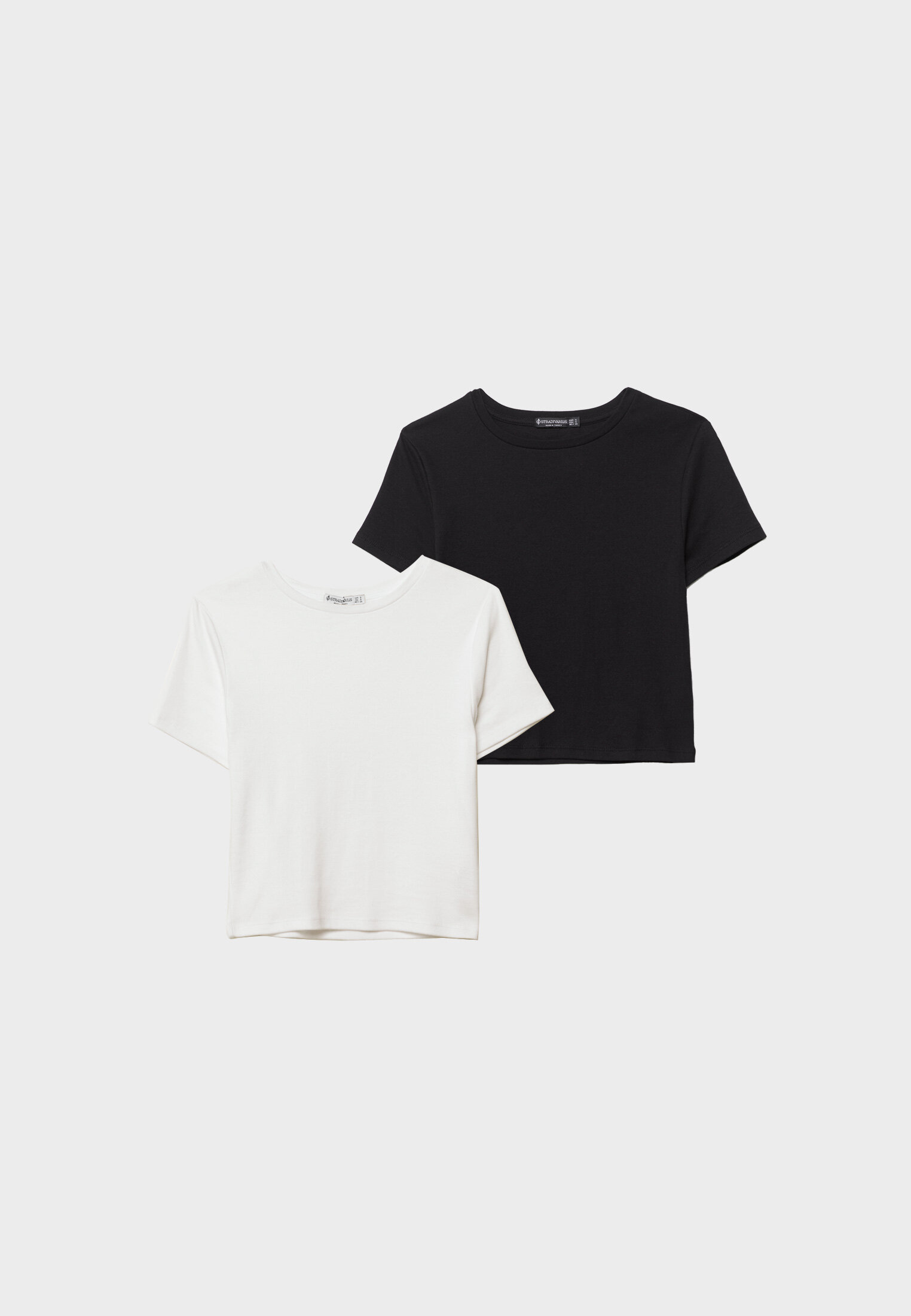 Pack of 2 cropped cotton T-shirts - Women's fashion