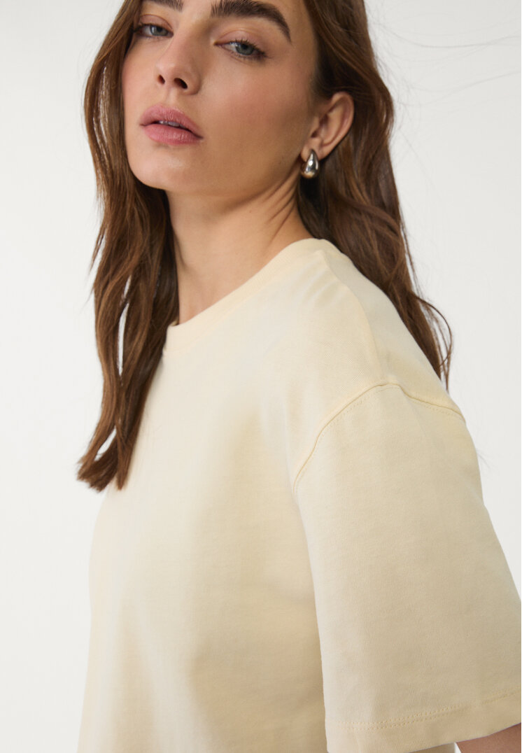 camiseta crop heavy cotton