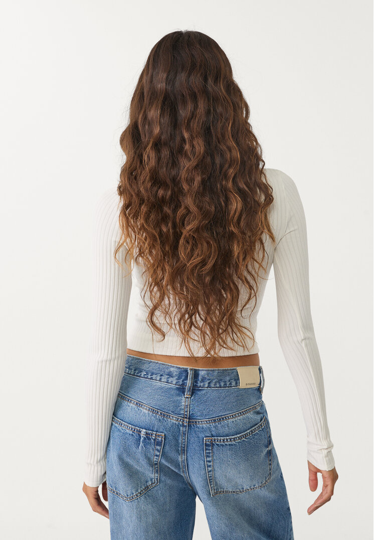 camiseta escote pico seamless