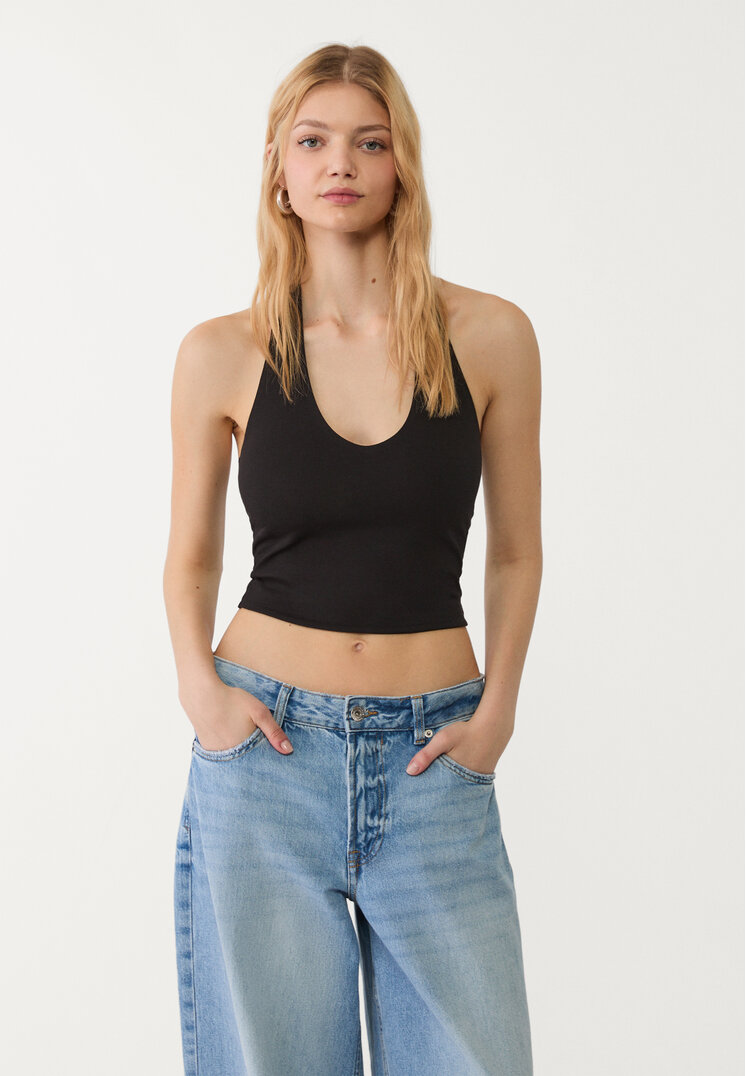 pack 2 tops cortos halter