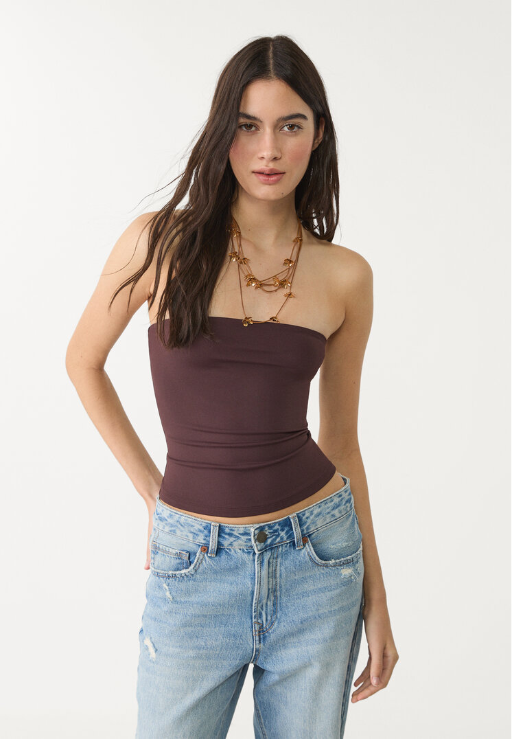 top bandeau poliamida