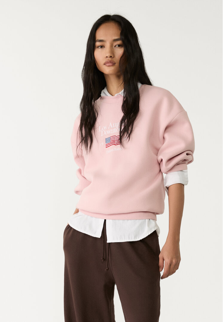 sudadera bordado bandera