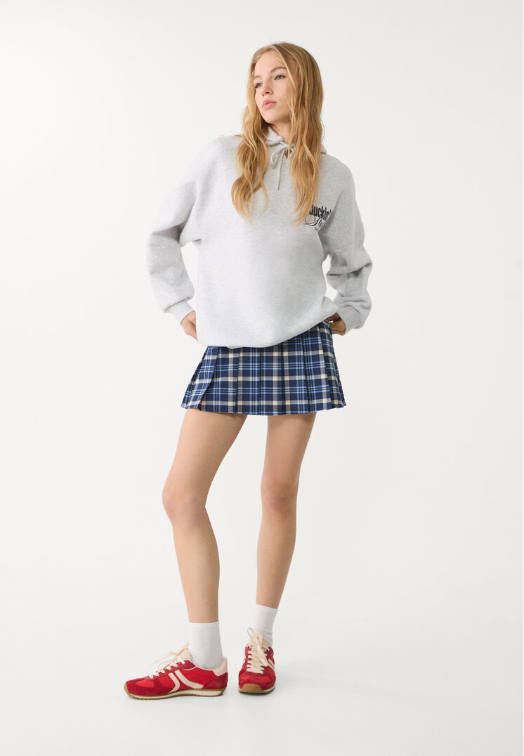 sudadera capucha estampado