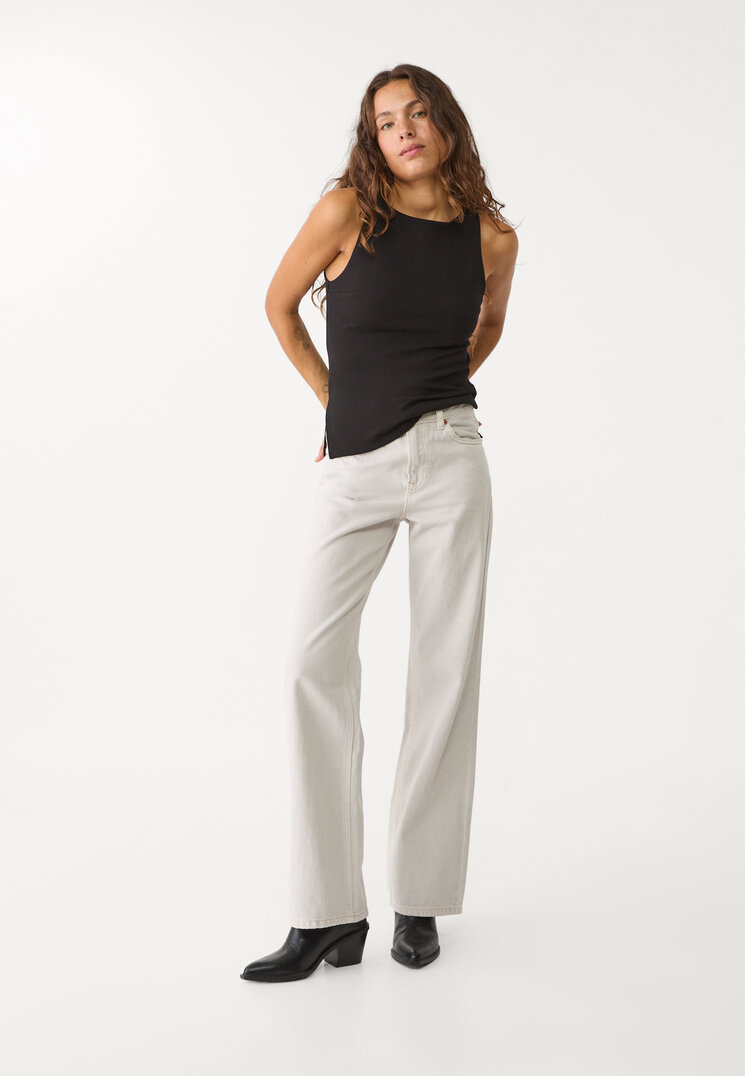 top interlock cuello barco