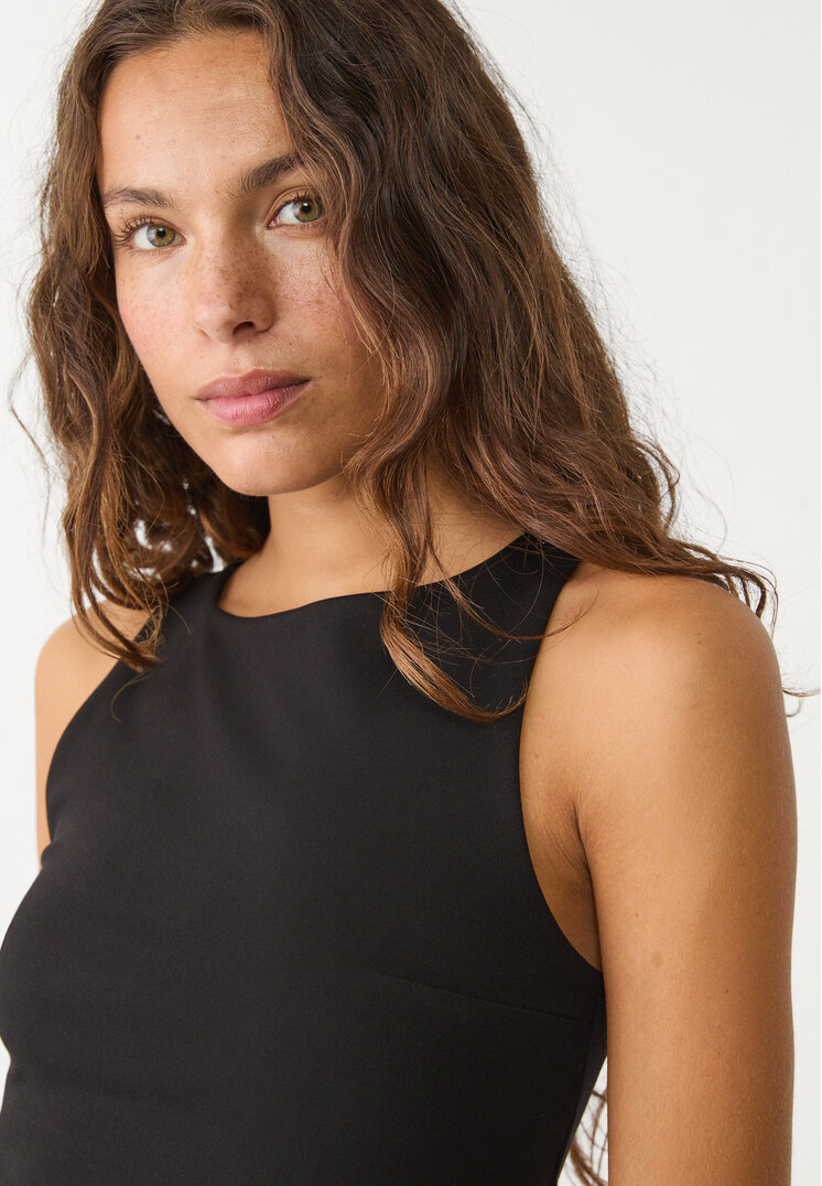 top interlock cuello barco
