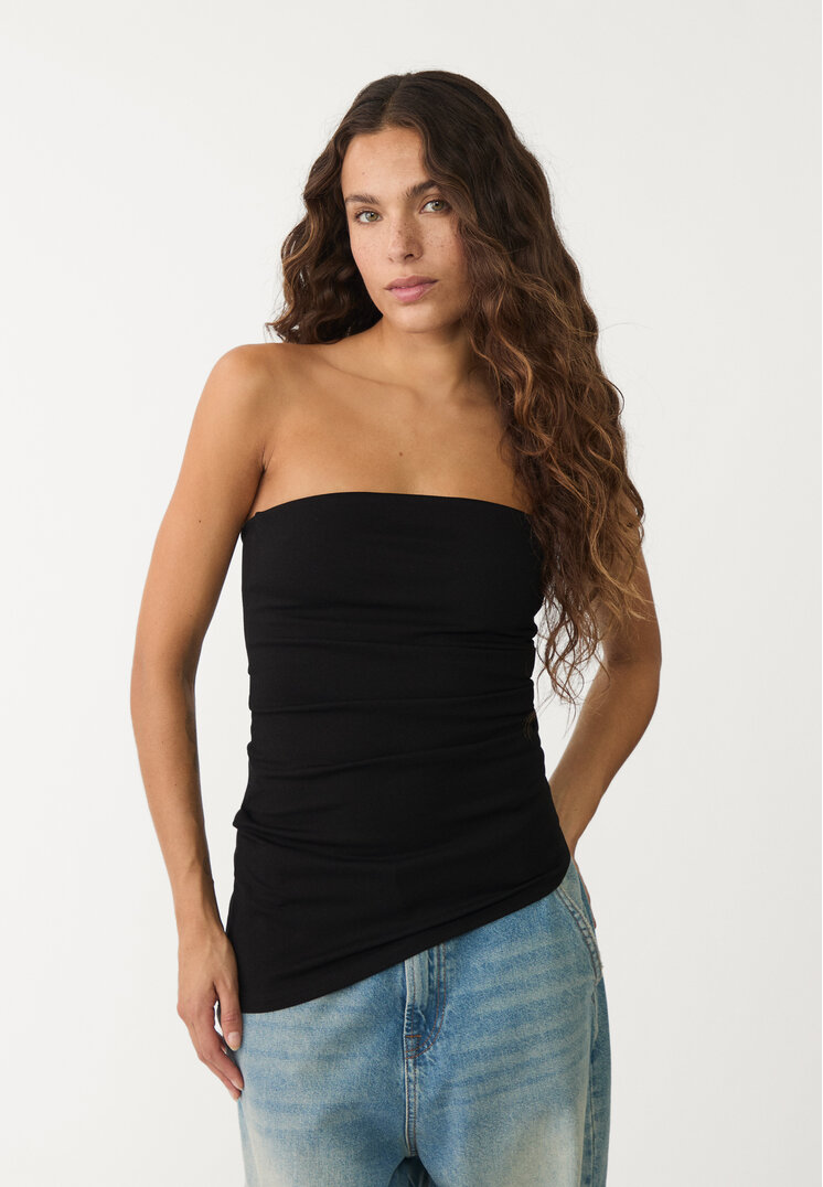 top bandeau asimetrico