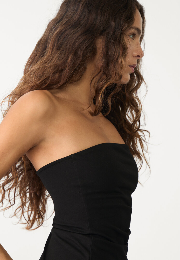 top bandeau asimetrico