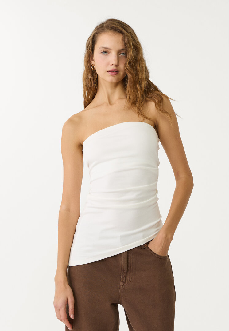 top bandeau asimetrico