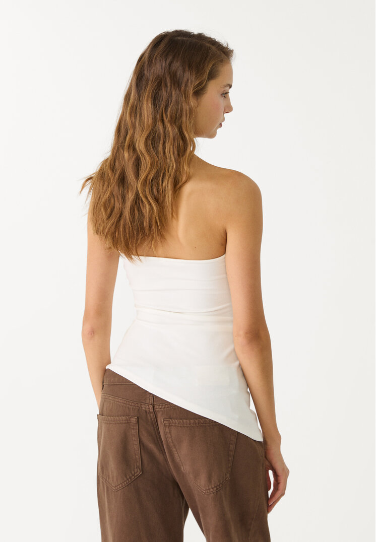 top bandeau asimetrico