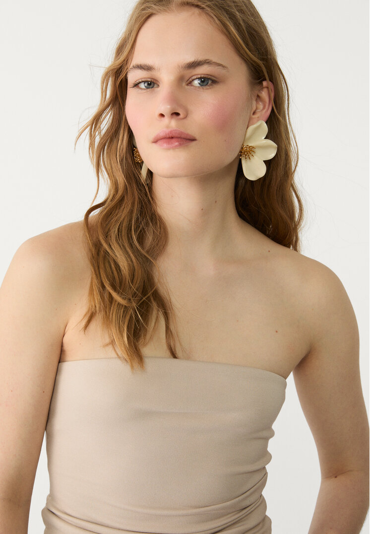 top bandeau asimetrico