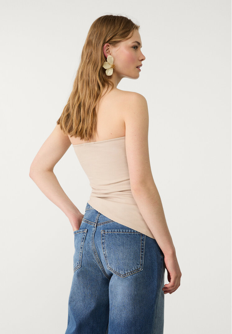 top bandeau asimetrico