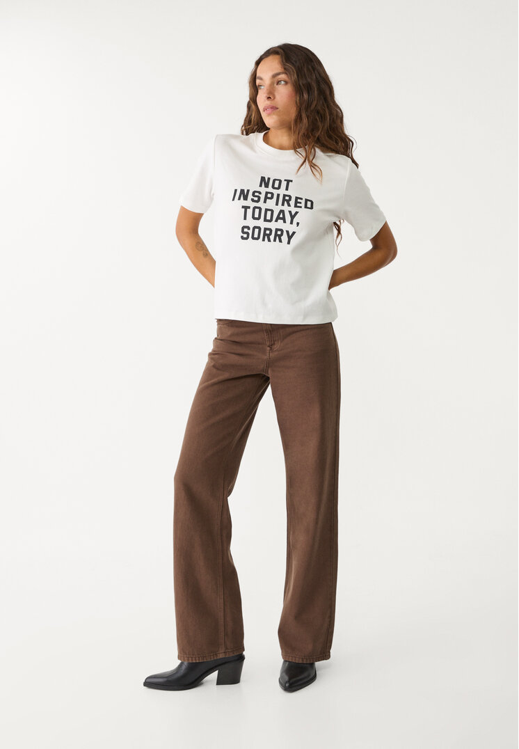 camiseta algodon texto