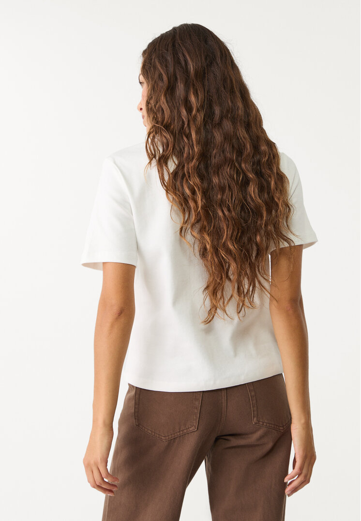camiseta algodon texto