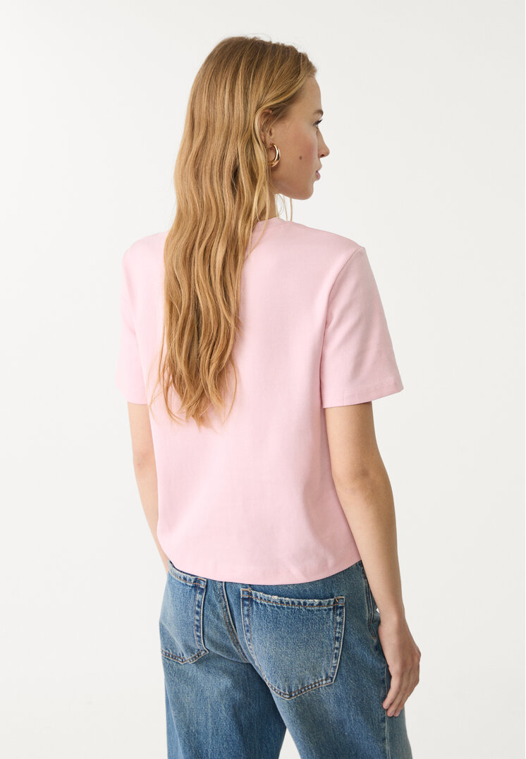 camiseta algodon texto