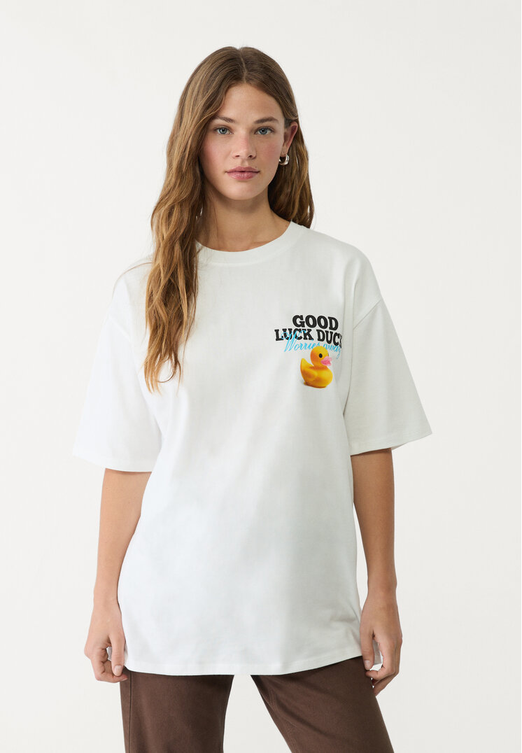 camiseta oversize heavy cotton patito