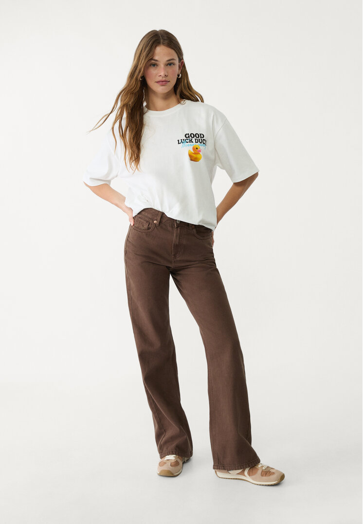 camiseta oversize heavy cotton patito
