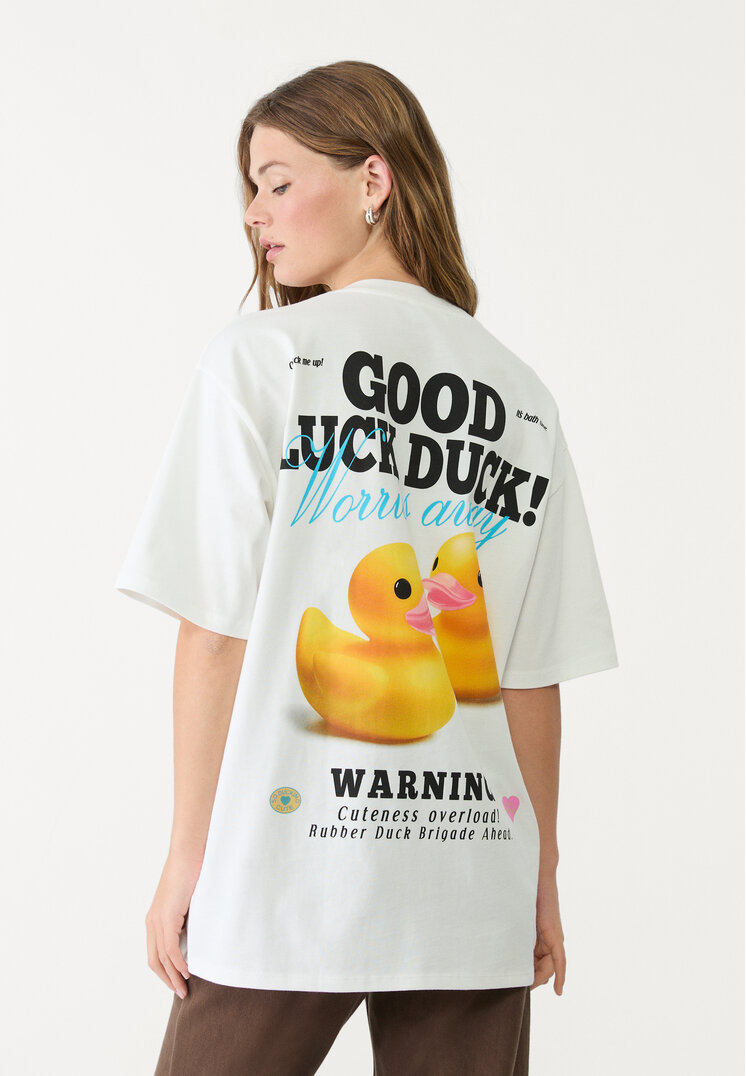 camiseta oversize heavy cotton patito
