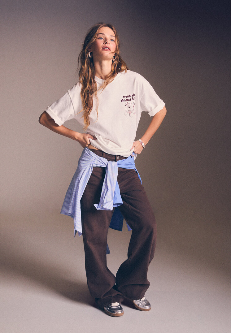 camiseta oversize heavy cotton osito