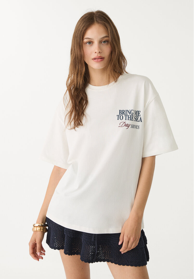 camiseta estampada cangrejo