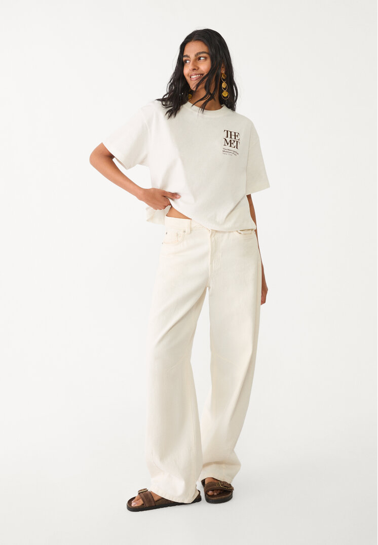 camiseta crop the met