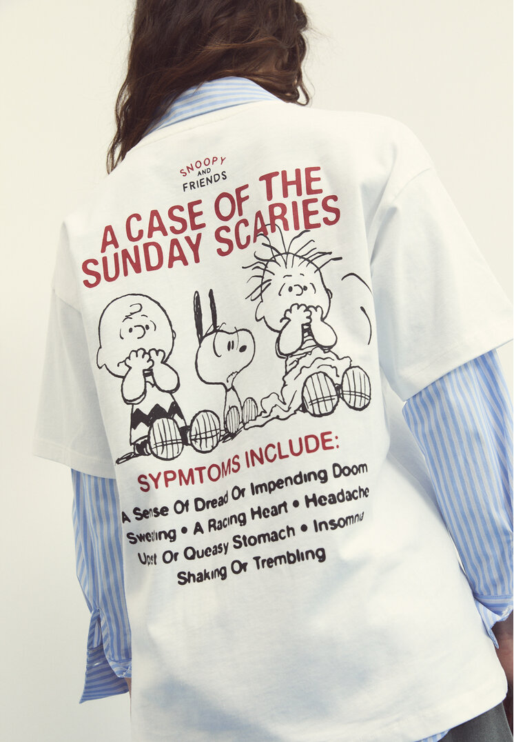camiseta manga corta peanuts
