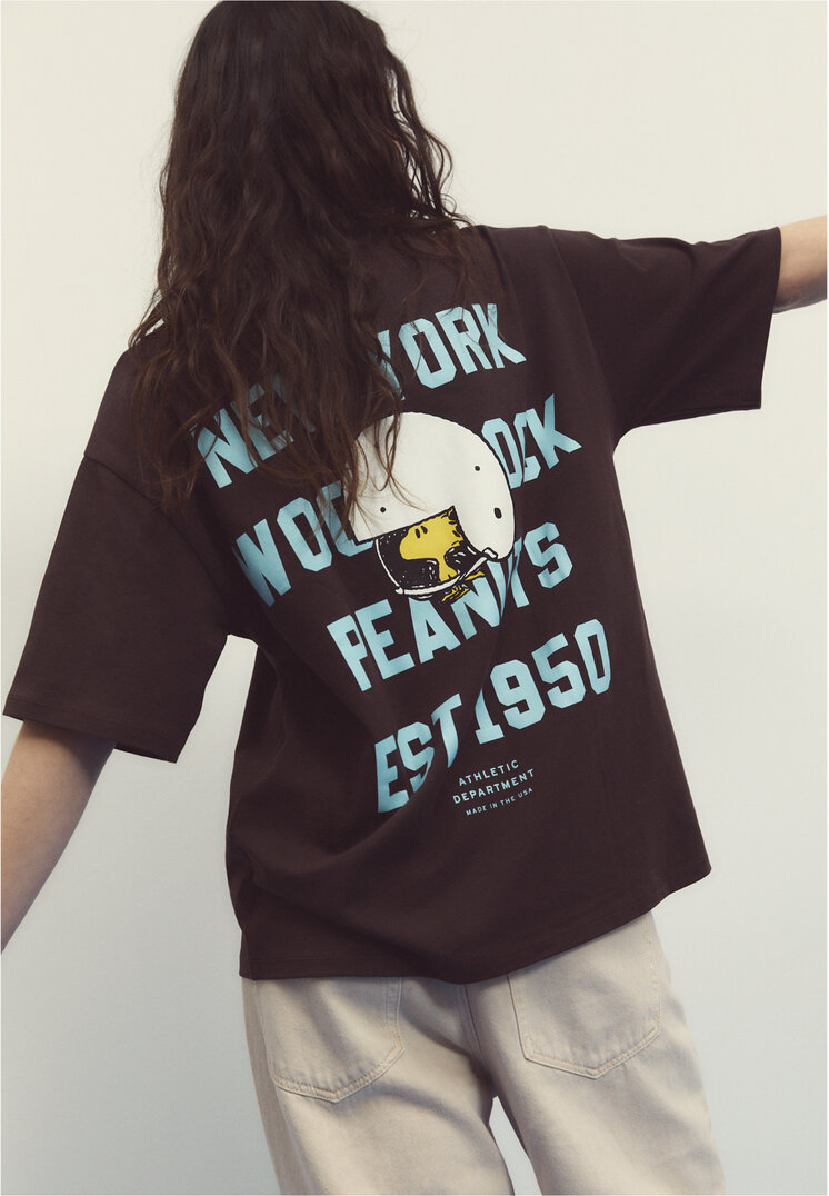 camiseta manga corta peanuts