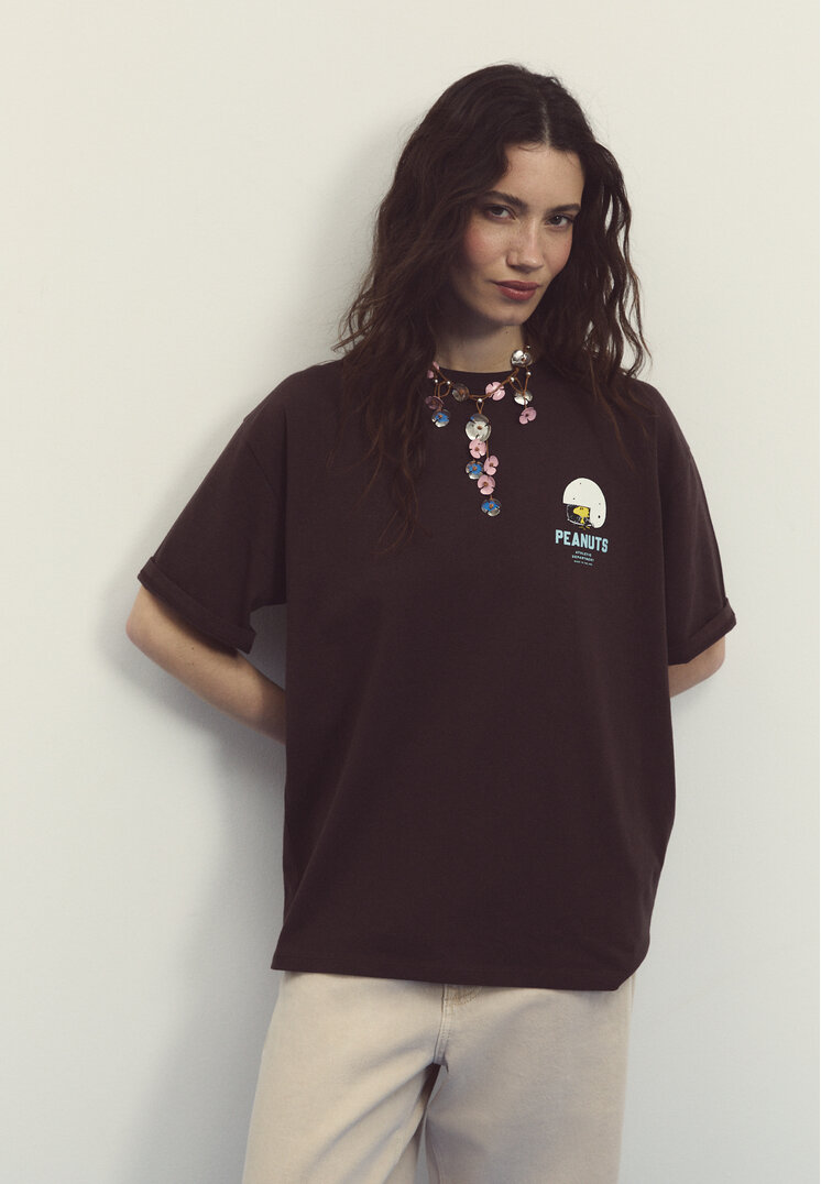 camiseta manga corta peanuts