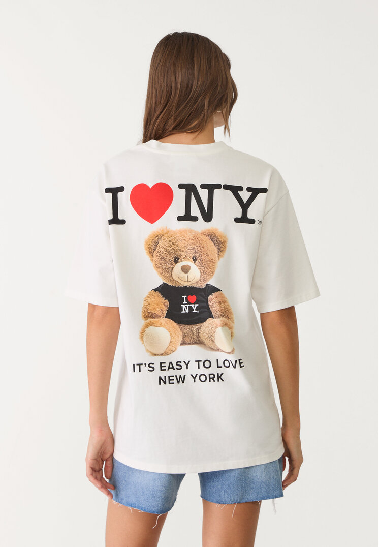 camiseta oversize i love ny