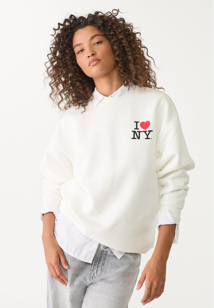 sudadera oversize i love ny