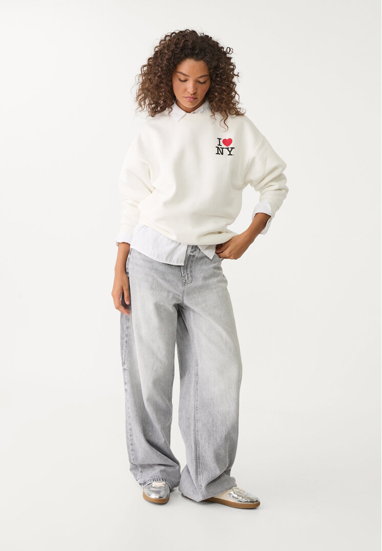 sudadera oversize i love ny